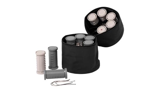 Image of Nicky Clarke Classic Compact Rollers | Compact Heated Travel Bag | Heat Indicator | Portable and Travel-Friendly | Easy-to-Use Clips and Grips