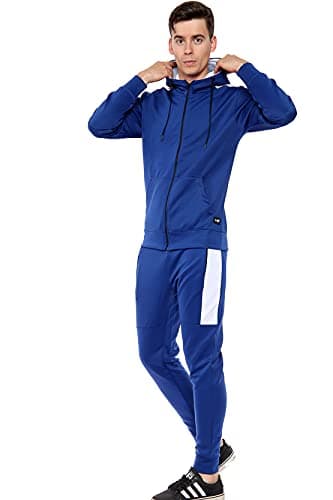 Image of shelikes Mens Tracksuit Set Full Zip Up Hoodie Top And Jogging Joggers Bottoms Pants