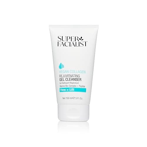 Image of Super Facialist Vegan Collagen Rejuvenating Gel Cleanser - Firming, Smoothing & Plumping, Gentle Face Cleanser & Face Care with Marine Bio-Complex, Seaweed and Hyaluronic Acid, 150ml