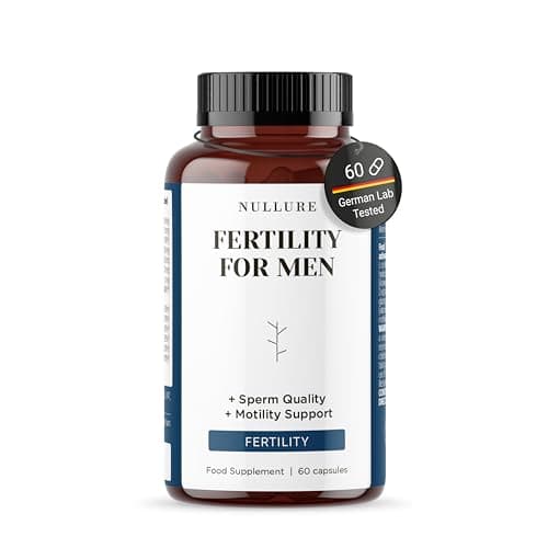 Image of Nullure Male Fertility Supplements | Sperm Count & Motility Support | Pre Conception Vitamins for Men Trying to Conceive | 3rd Party Tested | Vegan | No Additives | 1 Month Supply | Made in Barcelona