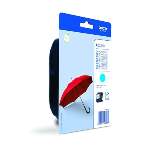 Image of Brother LC225XL Cyan ink cartridge
