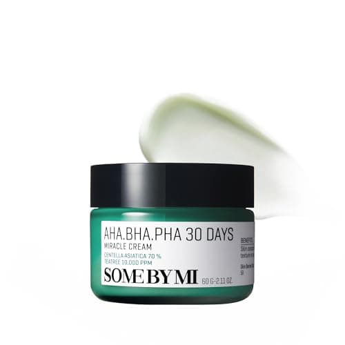 Image of SOME BY MI AHA BHA PHA 30 Days Miracle Cream 60ml - AHA BHA Exfoliating Face Moisturizer - Korean Skincare for Acne Treatment - Pore Care & Skin Smoothing - Tea Tree Face Cream for Acne Prone Skin