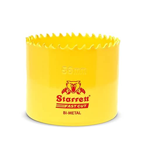 Image of Starrett HSS Bi-Metal Fast Cut Hole Saw - 56mm - For Metal, Wood, Plastics