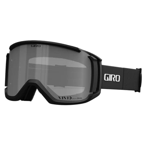 Image of Giro Revolt Ski Goggles - Snowboard Goggles for Men, Women and Youth - Black/White Thirds Strap with Vivid Onyx/Clear Lenses