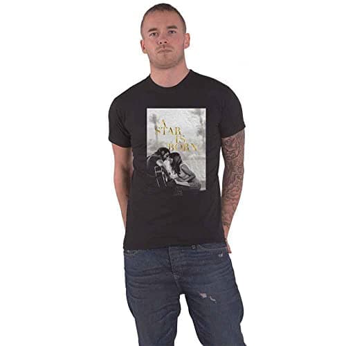 Image of A Star Is Born T Shirt Jack and Ally Movie Poster Official Mens Black L