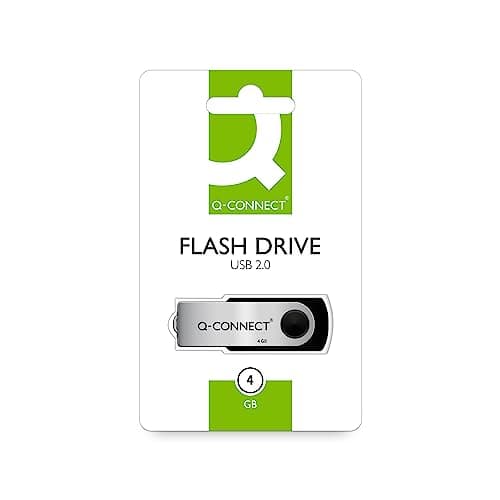 Image of Memory Stick Q-CONNECT USB 4GB / Computer Accessories/Type-Capacity 4 GB/Kind-USB 2.0 / Material-Plastic/Colour-Silver/black/Size-4GB