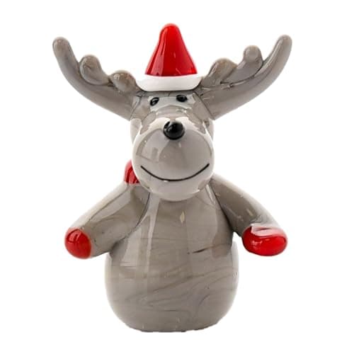 Image of Widdle Gifts Objets D'Art Objets dArt Miniature Glass hand blown Ornament (Reindeer 0800)