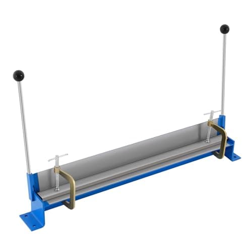 Image of Manual Sheet Metal Bending Folding Machine, 760mm Brake Press Bender, 0-90° Bending Angle, Steel Bending Brake, Handle End Ball, for Factories, Workshops, Home Workshops, Everyday Personal Use