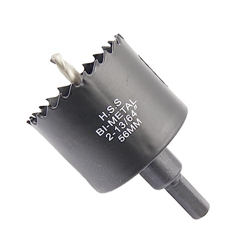 Image of Hole Cutter 56mm LAIWEI Bi-Metal Hole Saw,HSS Circular Hole Saw Head,1.8mm Thick,Cutting Depth up to 38mm,Suitable for Wood,Plastic,plasterboard and Metal Round Pipe