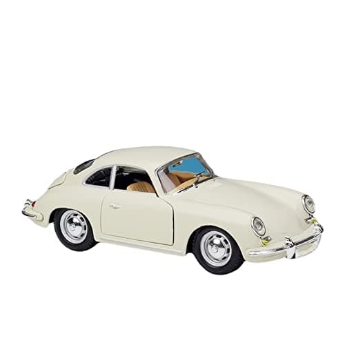 Image of HUIPENPP for desktop decoration Static Diecast Alloy Model Car 1:24 For Porsche 356B Coupe 1961 Collectible Ornaments(White)