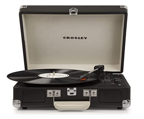 Image of Crosley Cruiser Plus Portable Turntable - Bluetooth Record Player, 3-Speed Suitcase Vinyl Player, Home Turntables for Vinyl Records, Built in Stereo Speakers, Bluetooth Receiver, AUX Input, Chalkboard