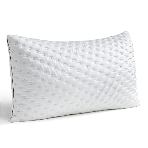 Image of BedStory Pillows - Shredded Memory Foam Pillow for Neck and Shoulder Pain Relief, Hypoallergenic and Cooling Bed Pillow - 50x75 cm