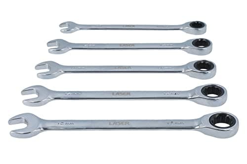 Image of Laser 8510 Ratchet Ring Combination Spanner Set 5pc