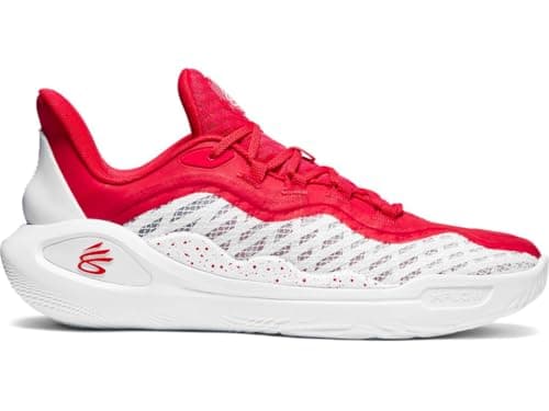 Image of Under Armour Unisex Curry 11 Team Basketball Shoes - Enhanced Grip and Stability, White, 8 UK