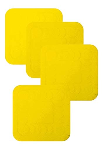 Image of Aidapt Yellow Non Slip Heat Proof Extra Large Coaster Mat Square 14x14 cm for Bowls, Vases, Coffee, Tea, Beer, Mug, Wine on Tables, Counters, Cabinets.