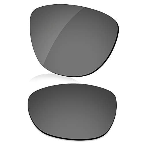 Image of LenzReborn Polarized Lens Replacement for Oakley Frogskins OO9013 Sunglass - Bright Black - Polarized Mirrored