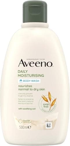 Image of Aveeno Daily Moisturising Body Wash (1x 500ml), Gentle Body Wash with Soothing Colloidal Oatmeal, Nourishing Body Cleanser for Sensitive and Normal to Dry Skin