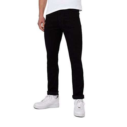 Image of Jack Wills Mens Skinny Jeans Pants Trousers Bottoms Zip Fit Pattern Black 34W S