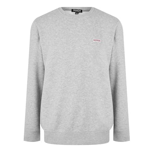 Image of True Religion Mens Logo Patch Crew Sweatshirt Grey M