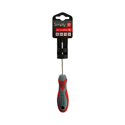 Image of Simply Tools TORX06 T6 Torx Headed Screwdriver with greater strength and durability extra grip on the screws head , Black
