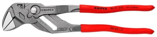 Image of KNIPEX Pliers Wrench Pliers and a Wrench in a Single Tool with Non-Slip Plastic Coating 250 mm, 86 01 250