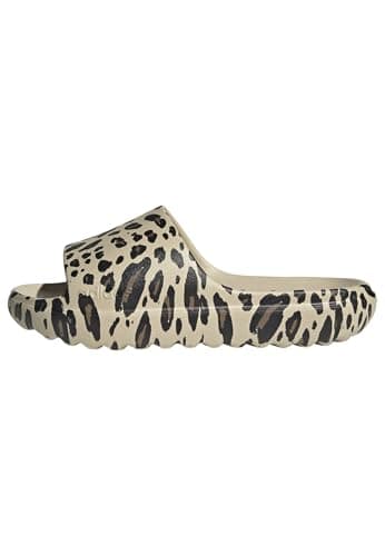 Image of adidas Unisex Adilette Lumia Slides Sandal, Crystal Linen/core black/Khaki Six, 4 UK