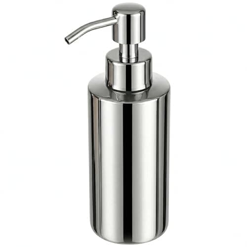 Image of Cabilock Hand Soap Dispenser for Bathroom & Kitchen - 304 Stainless Steel Rust-Resistant Soap Pump, 250ml Small Refillable Liquid Soap Container for Sink, Metal Dish Soap Dispenser, Silver