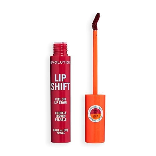 Image of Revolution Lip Shift Peel Off Lip Stain, Long-Lasting Lip Tint with Bold Pigment, Lightweight Formula, Vegan & Cruelty-Free, Solar Coral, 2.5ml