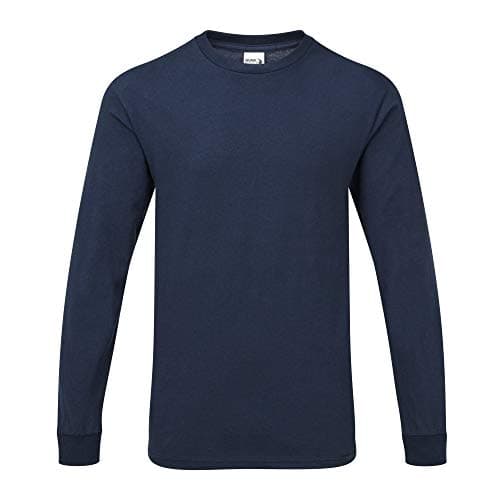 Image of GILDAN Mens Hammer Heavyweight Long Sleeve T-Shirt (S) (Sport Dark Navy)