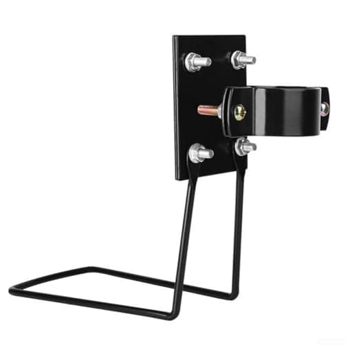 Image of Adjustable Metal Bike Basket Fixed Holder Mount Bracket For Road Mountain Ebike And Scooter Front Rack Support Black S M Size(M with L type holder)