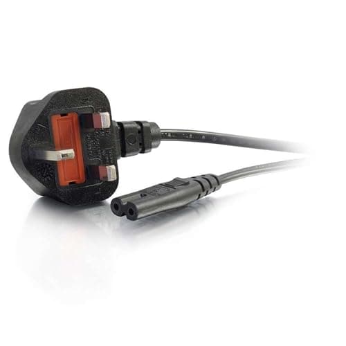 Image of C2G 1M C7 Power Cable (BS1363 to IEC 60320C7) Figure 8 Power Lead, Black