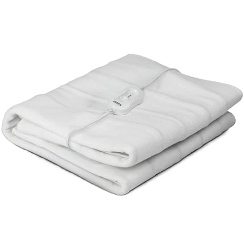 Image of Status King Electric Under Blanket 120W, 3 Heat Settings with Slide Controller, Overheat Protection and Machine-Washable Fabric for Cold-Weather Comfort (KEB1PKB)