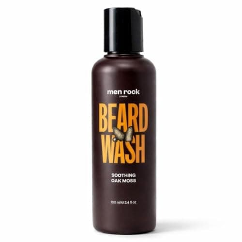 Image of Men Rock Oak Moss Beard Wash - 100ml Soothing Formula for Softening & Moisturizing Beard, Reduces Itch & Dandruff, Hydrates Skin