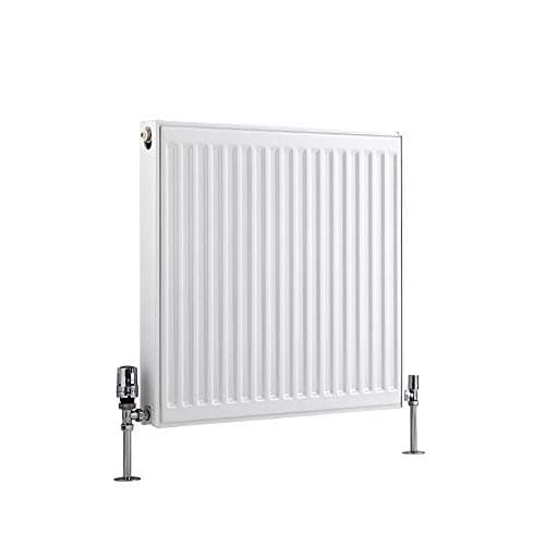 Image of Milano Compact White Type 21 Horizontal Double Panel Plus Convector Radiator - 600mm x 600mm