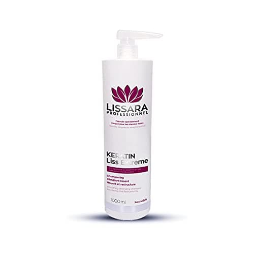 Image of LISSARA - Sulphate Free Argan Oil Shampoo - Aftercare for Brazilian Blowout Keratin Treatment - MADE IN FRANCE - 1000ml - Shampoo for Women - Long Hair Shampoo with Argan Oil, Keratin and Soy Proteins