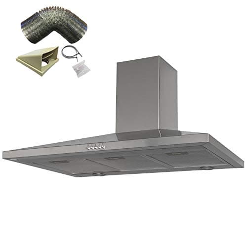 Image of SIA CHL100SS 100cm Stainless Steel Chimney Cooker Hood Extractor And 3m Ducting