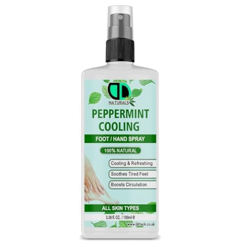 Image of Peppermint Cooling Foot/Hand Spray – Revitalize and Refresh with a Refreshing Peppermint Formula, Soothes Tired Feet, Cooling Sensation, Reduces Odor, Boosts Circulation (100ml Spray)