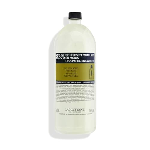Image of L'OCCITANE - Verbena (Verveine) Shower Gel Refill - 500 ml - Zesty and refreshing fragrance - Made in France