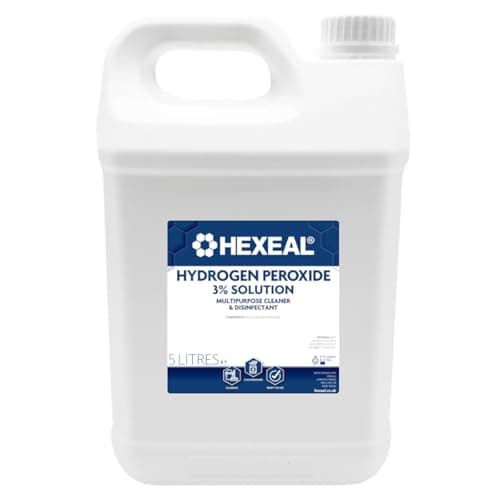 Image of Hexeal Hydrogen Peroxide 5L – 5L of 3% Hydrogen Peroxide – Multipurpose Cleaner, Disinfectant and Stain Remover