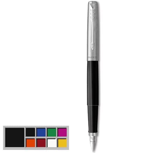 Image of Parker Jotter Originals Fountain Pen | Classic Black Finish | Medium Nib | Blue & Black Ink