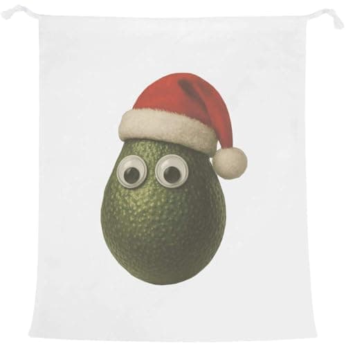Image of Azeeda 'Funny Festive Avocado' Laundry/Washing/Storage Bag (LB00042553)