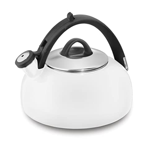 Image of Cuisinart CTK-EOS2W Peak Porcelain Enamel on Steel Tea Kettle, White