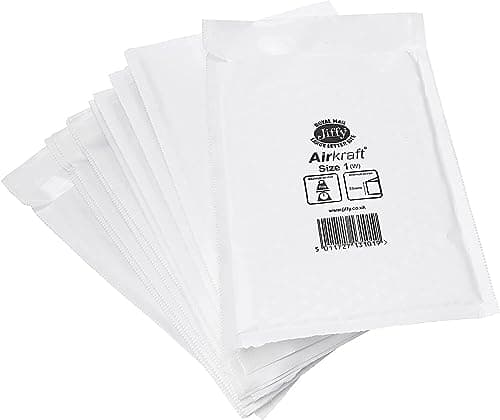 Image of 3 x 100 White Jiffy Airkraft Postal Bags Bubble-Lined Peel and Seal - Size 1 (170mm x 245mm) Comes in Premier Life Packaging
