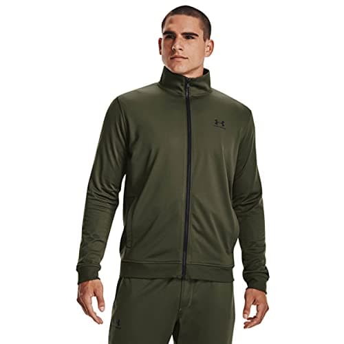 Image of Under Armour Mens Sportstyle Tricot Jacket - Marine OD Green - XXL