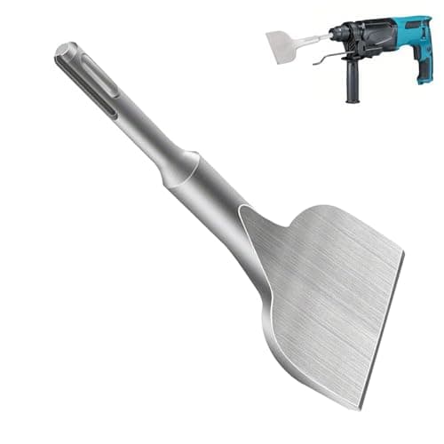 Image of Tools SDS Plus Chisel, 165mm X 75mm Angled Bent Tile Chisel, Tile Removal Tool, Fits All SDS Plus Hammers, Impact Electric Rotary Drill Compatible