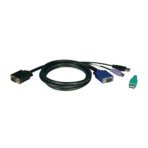 Image of Tripp Lite KVM Combo Cable Kit for B040 & B042 USB / PS/2, (P780-006) 1.83 m (6 ft), Black