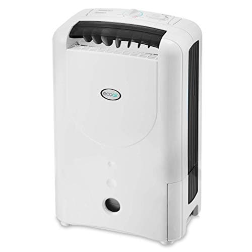 Image of EcoAir DD1 Simple MK3 Black Desiccant Dehumidifier | Rotary Dial | 7.5 L/Day | Quiet 34dBA | Anti Bacterial Filter | Laundry | 6Kg | Home Garage Basement Boat