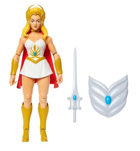 Image of Masters of the Universe Origins Action Figure She-Ra Cartoon Collection, 5.5-inch 1980s TV Heroine, Princess of Power Detailed Design & Accessories, JBM76