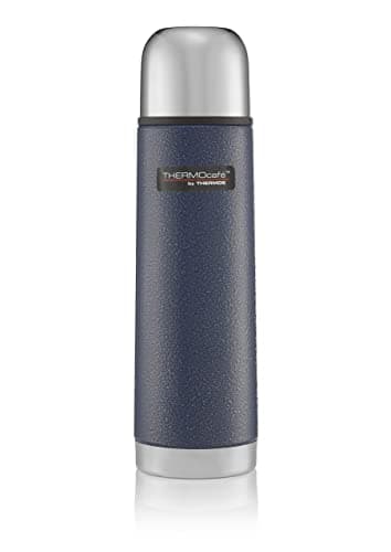 Image of THERMOcafè by THERMOS Stainless Steel Flask, Hammertone Blue, 500 ml
