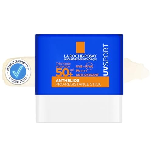 Image of La Roche Posay Anthelios UVSPORT Pro-Resistance Stick SPF50+, High-Intensity Sport Sunscreen Stick with Mexoryl 400 & Vitamin E, Invisible Finish for All Skin Types & Tones, 10ml